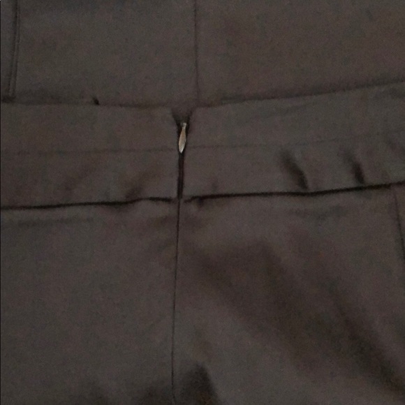 WHBM Flat Black Satin Dress Pants - Picture 2 of 3
